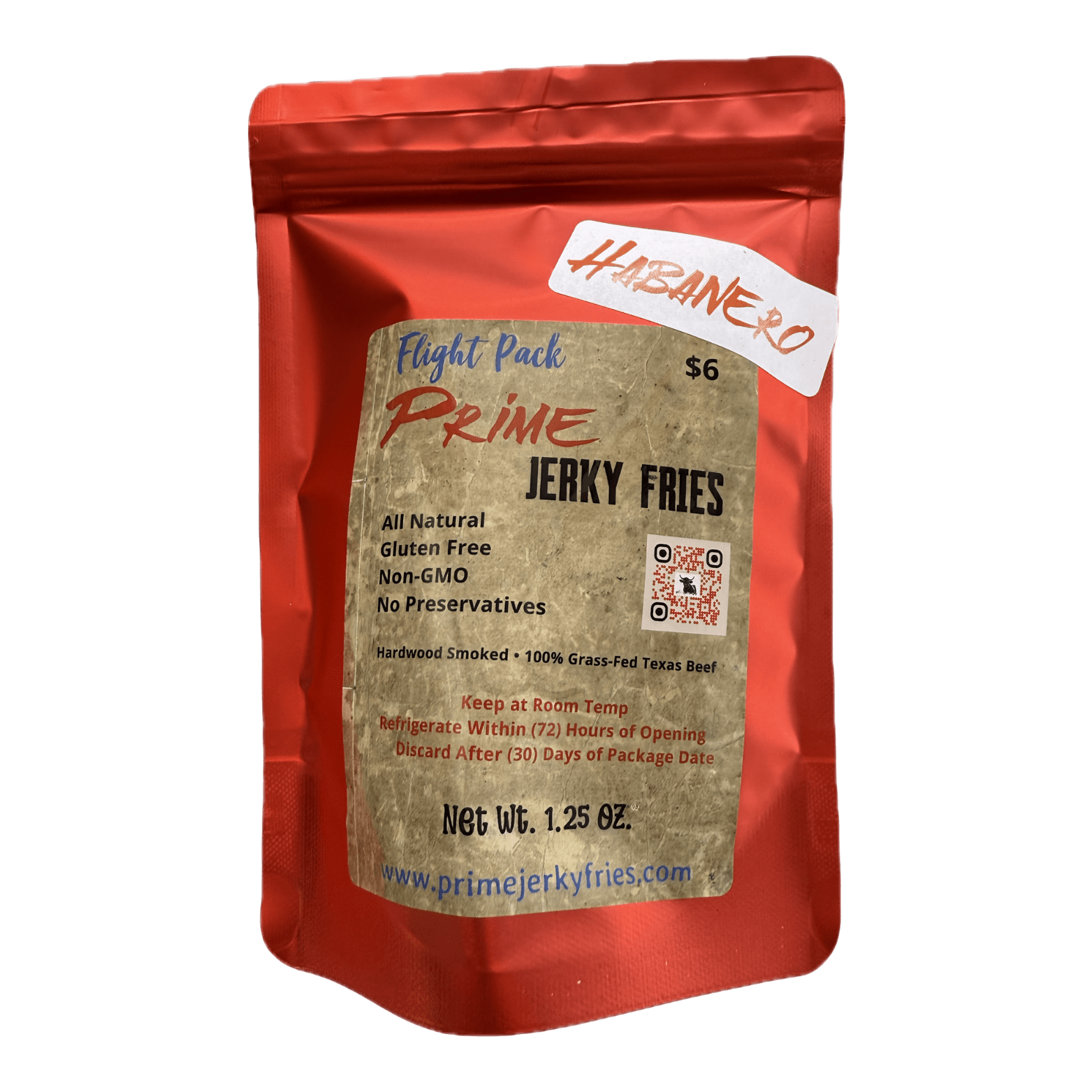 Habanero Prime Jerky Pack 1.25oz $6