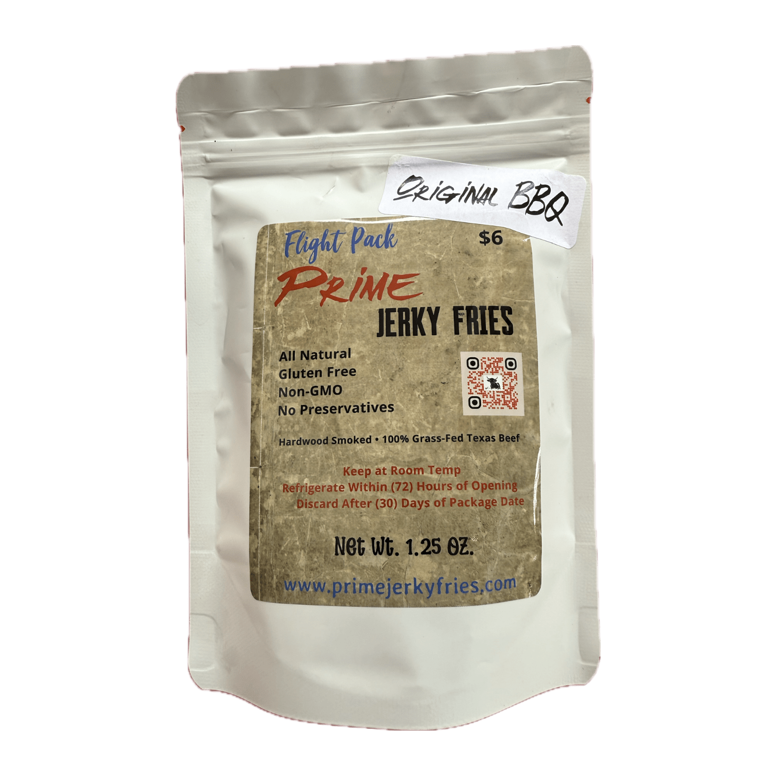 OG BBQ Prime Jerky Pack 1.25oz $6