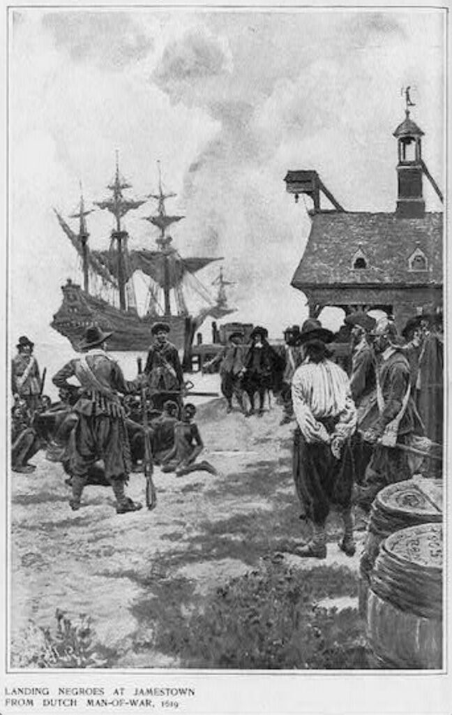 Slaves Landing at Jamestown