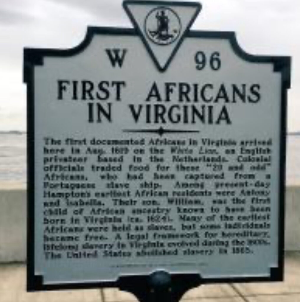 Slaves Landing at Jamestown